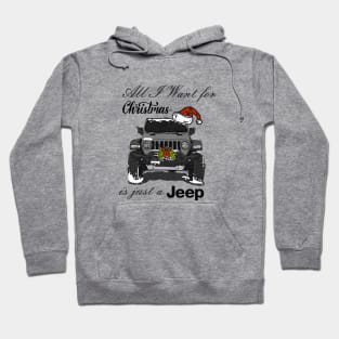 Christmas Jeep Grey Hoodie